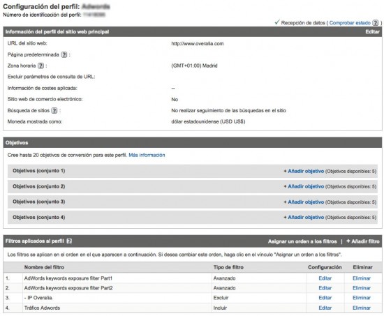 Configurar objetivos en Google Analytics Configurar objetivos en Google Analytics