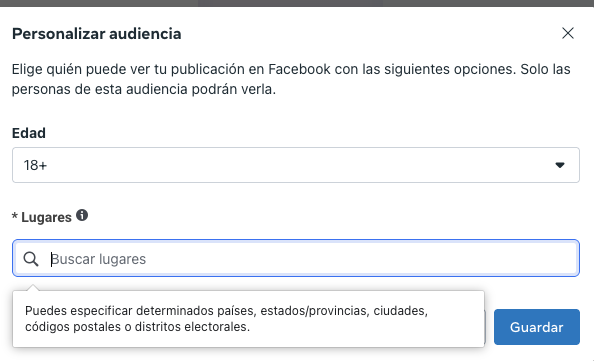 Segmentar publicaciones en Facebook